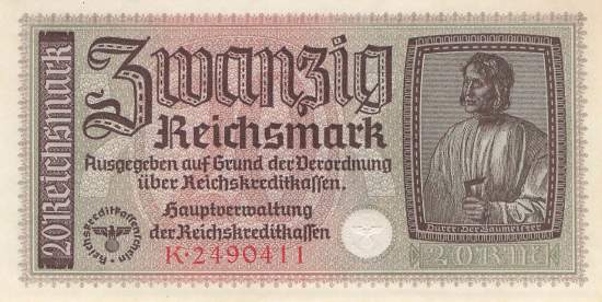 20 Mark 1939 Serie K